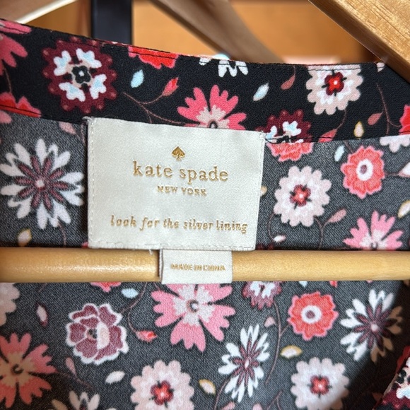 Kate Spade Midi Casa Flora Dress Floral Size Medium - Picture 13 of 14